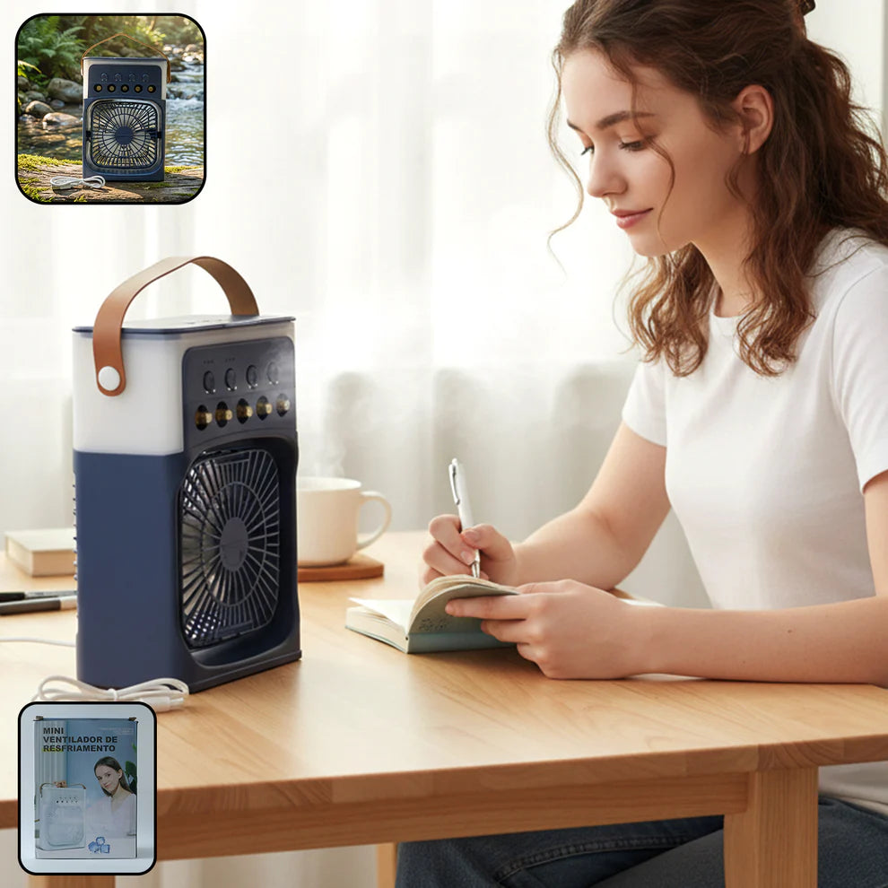 ChillBreeze™ Mini Air Cooler + FREE Ice Face Roller