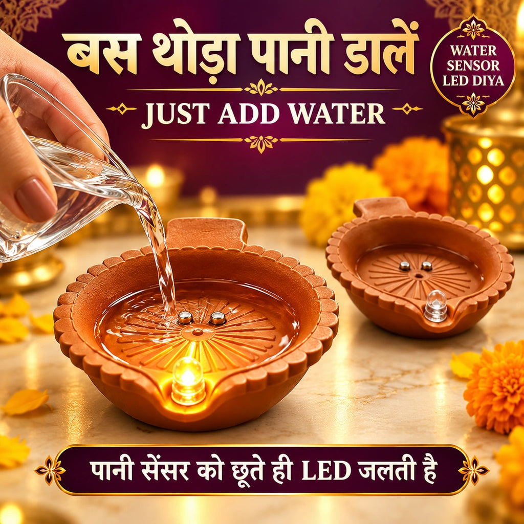 Water Sensor Diya for Electricity (Pack of 18)