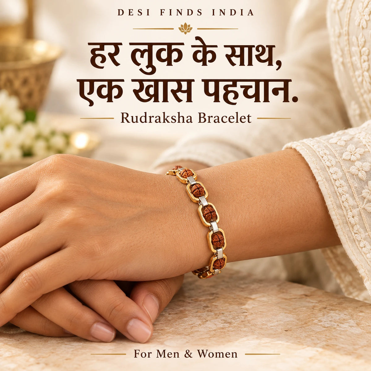 Rudraksha Bracelet for Men & Women-Energized (Pran Pratishta)