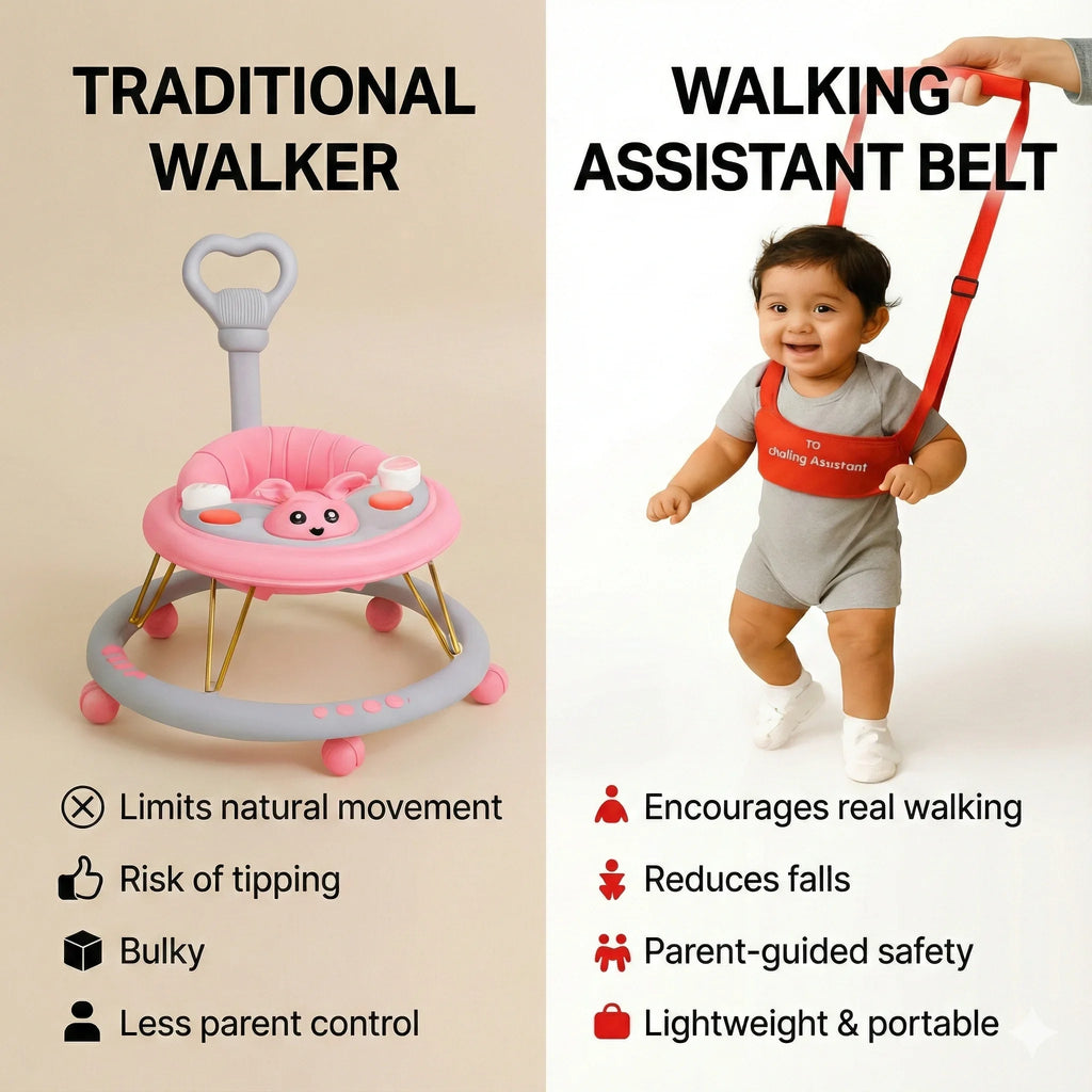 Desi BabyStep™ – Adjustable Baby Walking Assistant Belt (Safety + Early Walking Support)