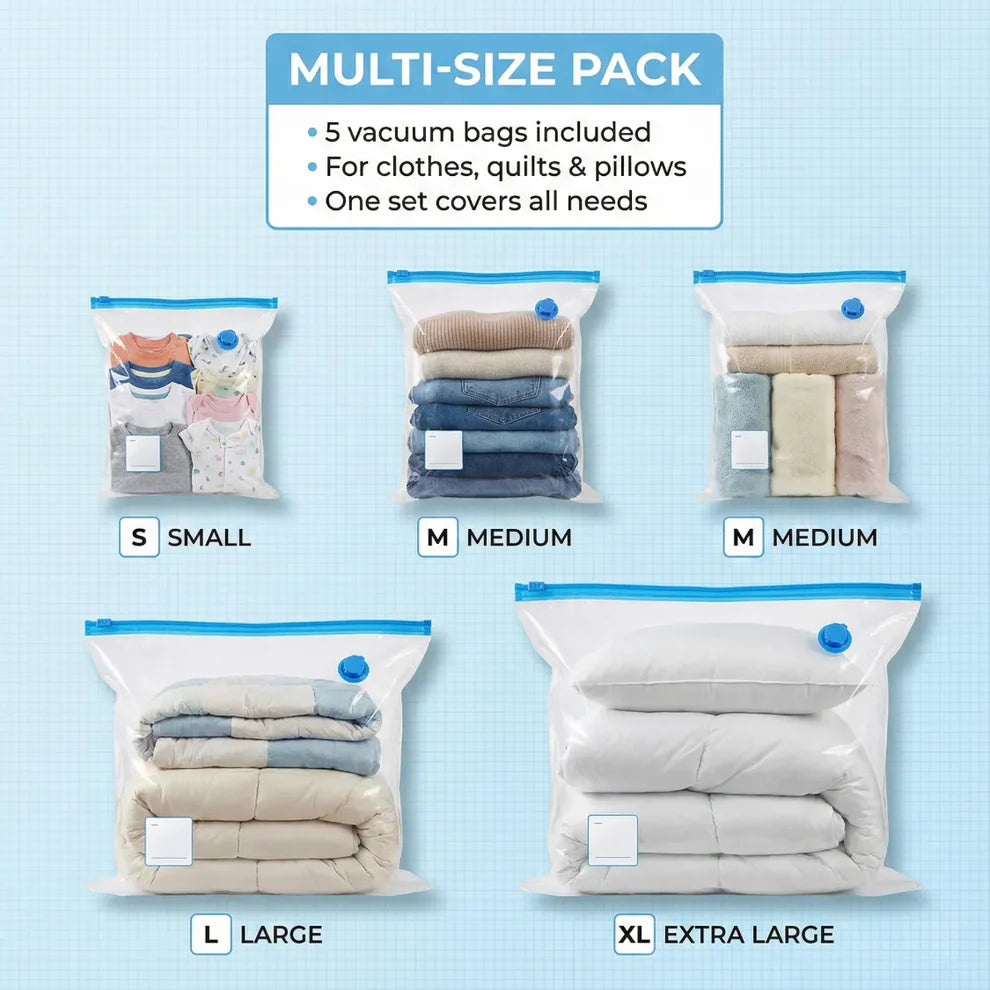Reusable Compression Storage Bags – Buy 1 Get 1 Free