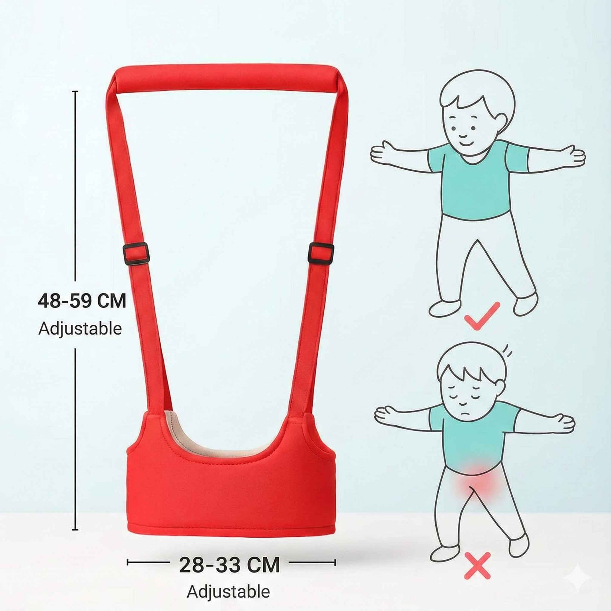 Desi BabyStep™ – Adjustable Baby Walking Assistant Belt (Safety + Early Walking Support)