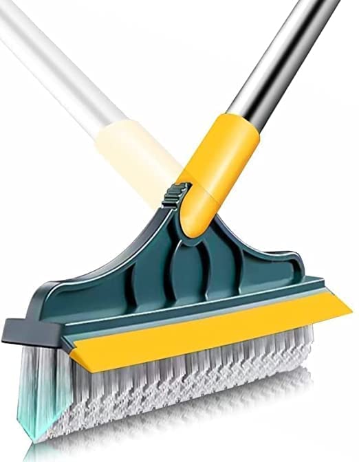 Desi FlexiScrub™ 2-in-1 Bathroom & Floor Cleaning Brush with Squeegee