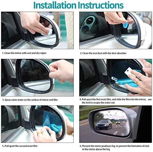 Car Anti Fog Film Car Rearview Mirror Films Anti-Rain Fog Waterproof Anti-Glare