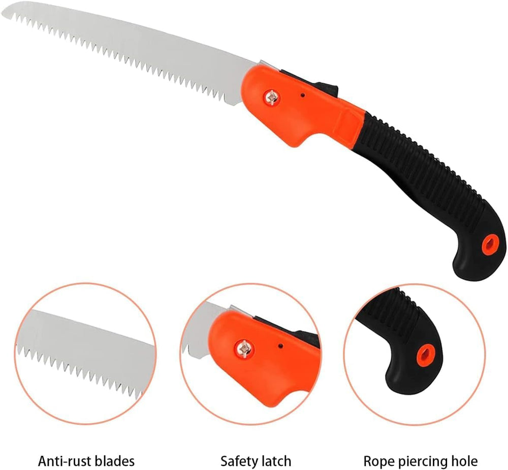 Boniry Heavy Duty Plant Cutter - Outdoor Hacksaws, 18 cm Steel Blade, Folding Saw for Patio Repair & Travel Camps
