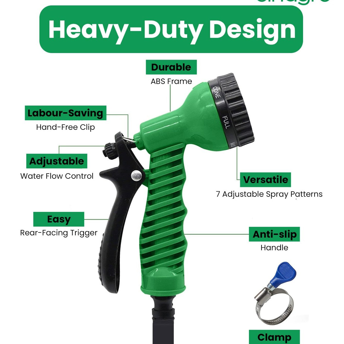 🏷️ AquaSpray™ 7-in-1 Garden Hose Gun