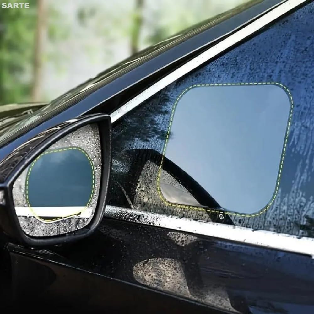 Car Anti Fog Film Car Rearview Mirror Films Anti-Rain Fog Waterproof Anti-Glare