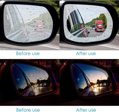 Car Anti Fog Film Car Rearview Mirror Films Anti-Rain Fog Waterproof Anti-Glare