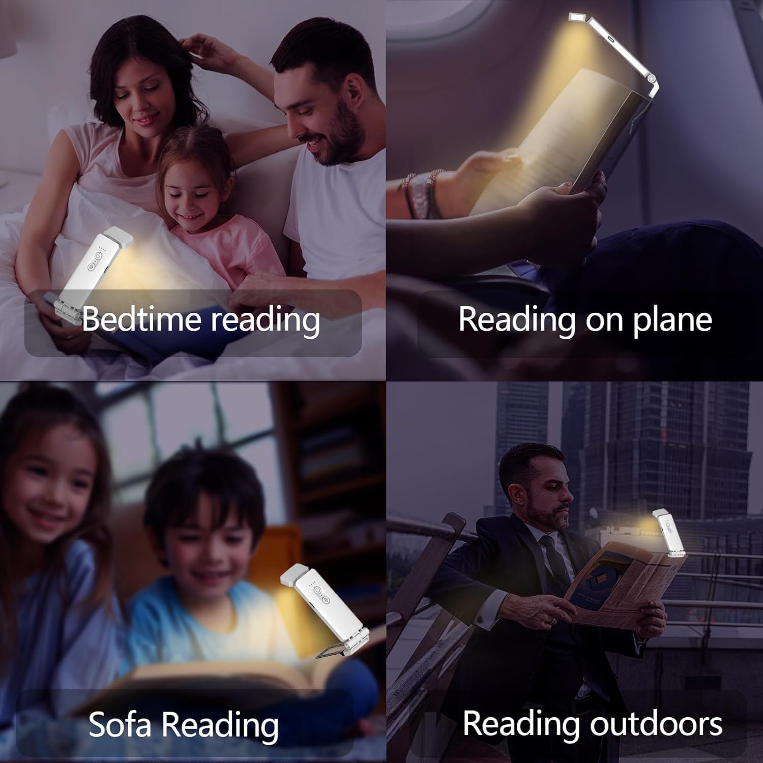 PocketBeam™ USB Rechargeable Clip Book Reading Light
