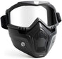Btag Anti Scratch UV Protective Motorcycle Face Mask with Detachable Goggles | Anti-Fog UV Protection Riding Mask with Removable Breathable Filter | Full Face Windproof Shield for Biking.(Transparent)