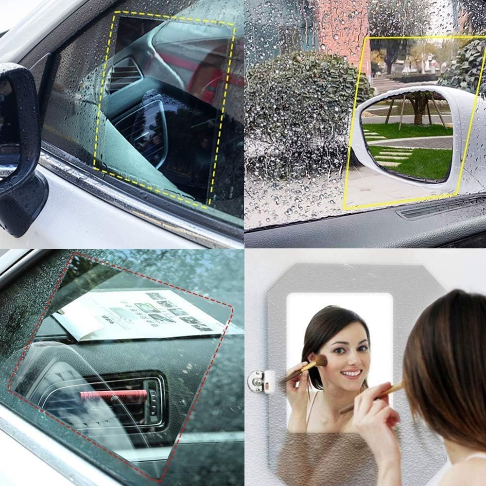 Car Anti Fog Film Car Rearview Mirror Films Anti-Rain Fog Waterproof Anti-Glare
