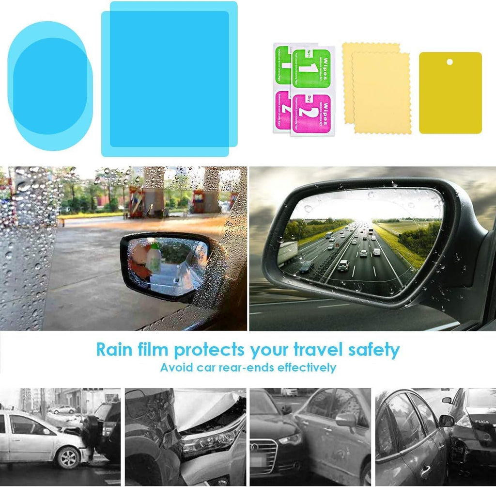 Car Anti Fog Film Car Rearview Mirror Films Anti-Rain Fog Waterproof Anti-Glare