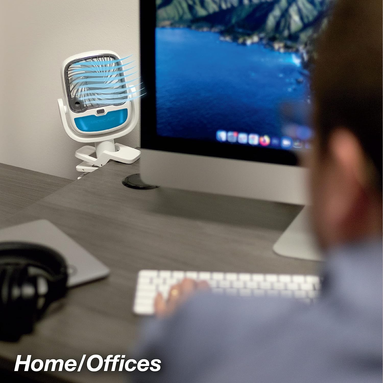 13010 Air Portable Fan Grip Go 3 Speed Small Fan Great Stroller Fan Travel Or Desk Fan Cordless Personal Evaporative Air Cooler Universal Clamp For Indoor  Outdoor Use 360 Degree Head Swivel Led Color Changing Light