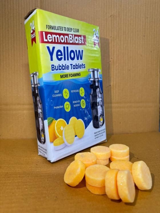 Desi LemonBlast™ – Bubble Cleaning Tablets (12 + 12 Free = 24 Pack)