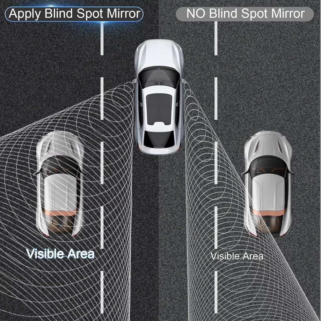 Wide Angle HD Blind Spot Mirrors (Rain & Fog Proof)