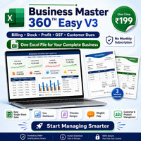 Business Master 360™ Easy V3 – Complete Business Excel System