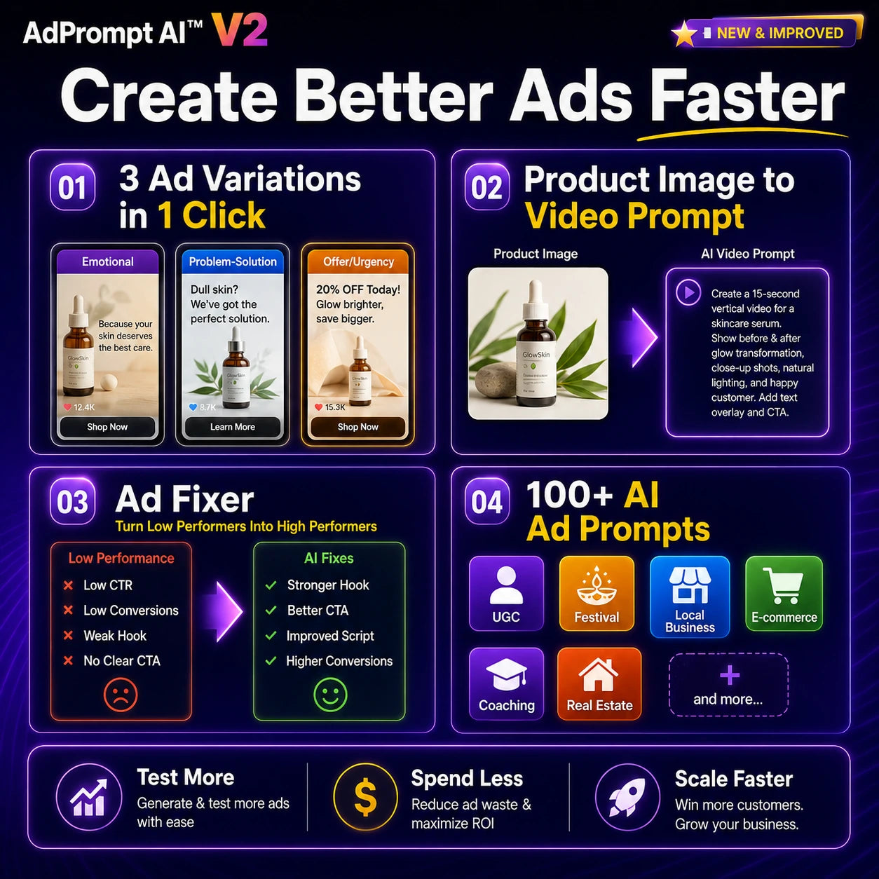 🥇 AI Viral Video Prompt Vault™- Create Professional Video Ads for ANY Business Using AI