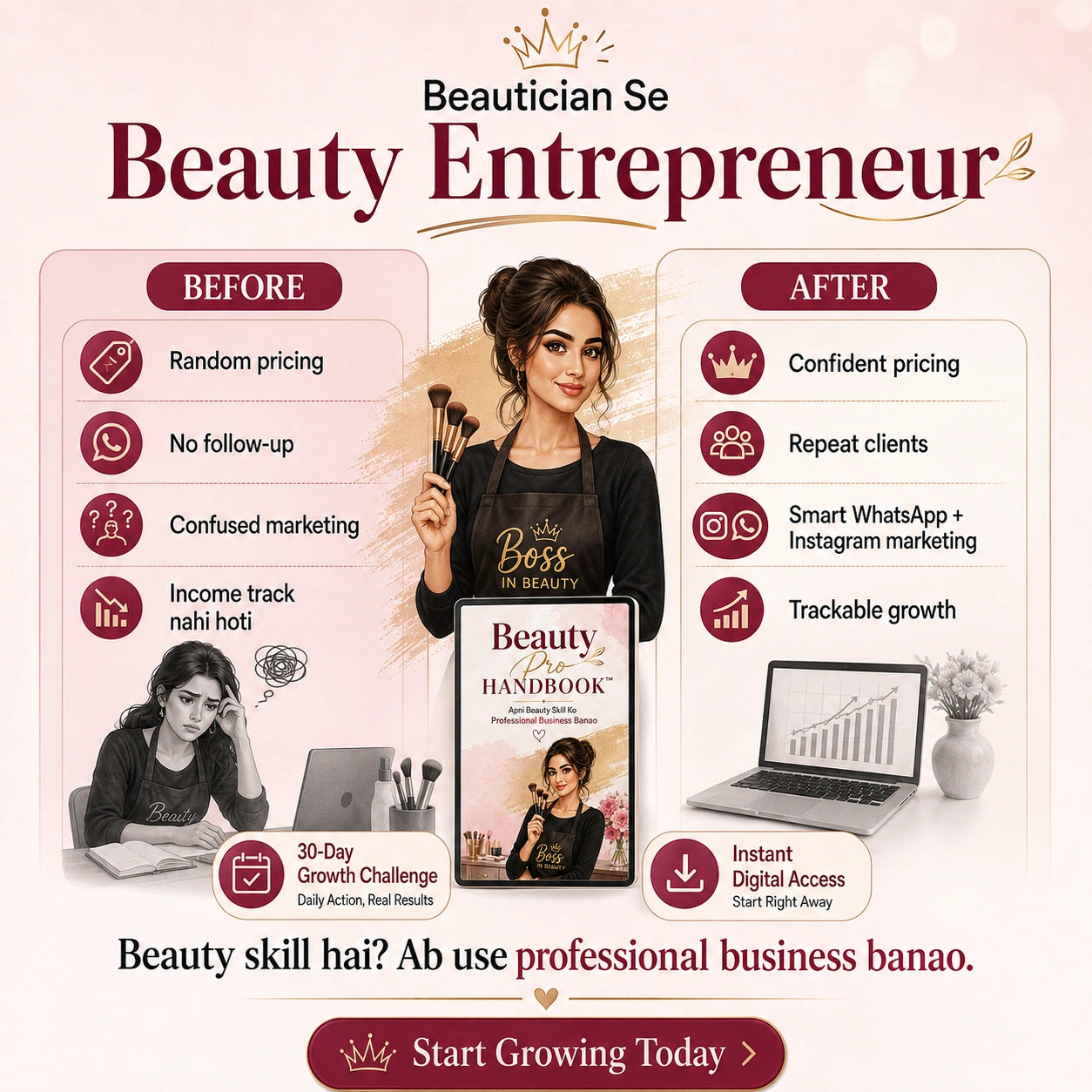 Beauty Pro ebook™ | Beautician Se Beauty Entrepreneur Bano 💄