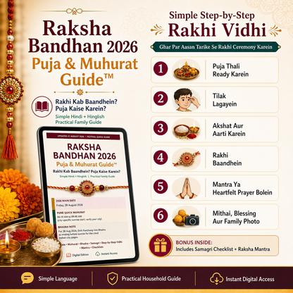 Raksha Bandhan 2026 Puja & Muhurat Guide™ | Rakhi Kab Baandhein? Puja Kaise Karein?