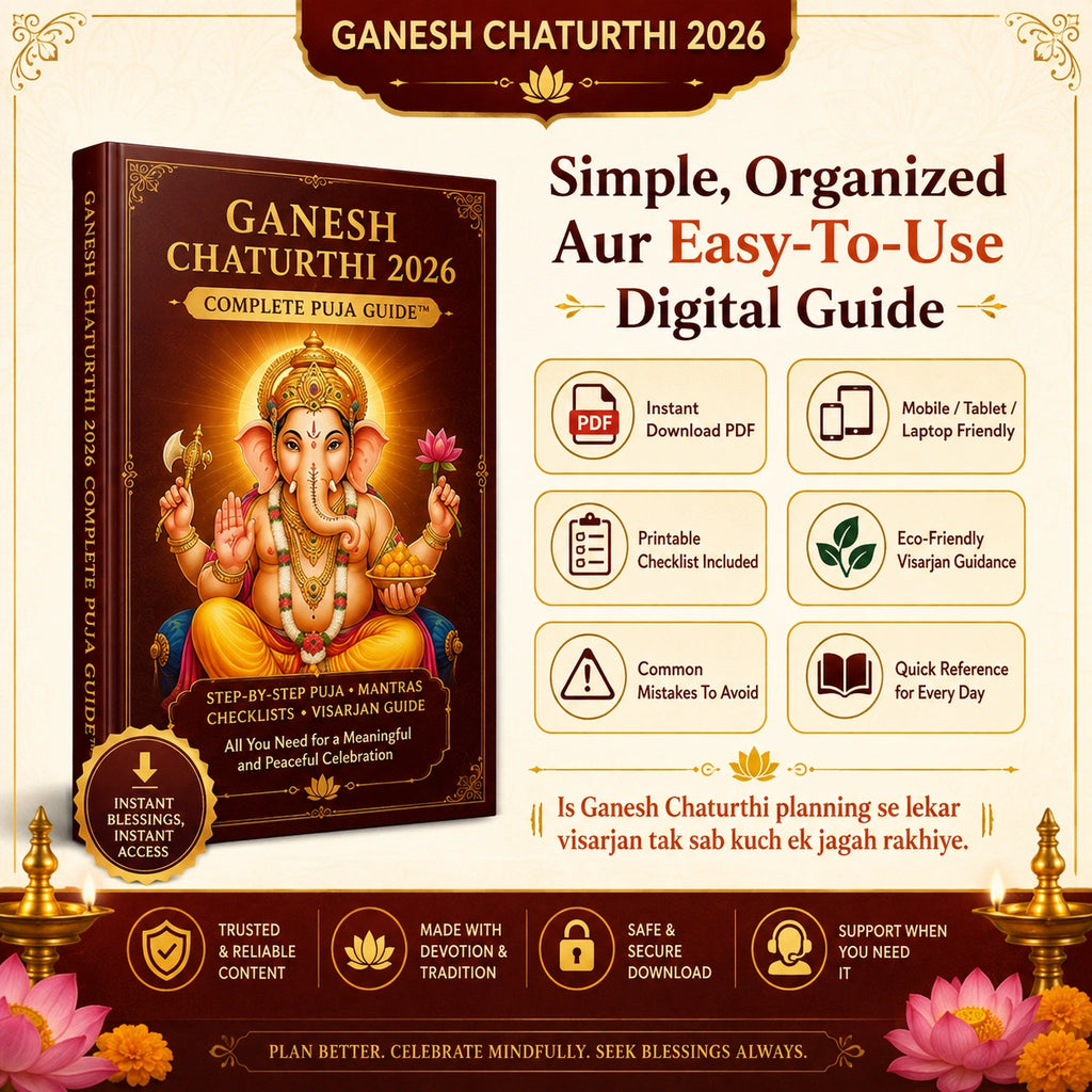 👉 Ganesh Chaturthi 2026 Complete Puja Guide™ | Sthapana Se Visarjan Tak
