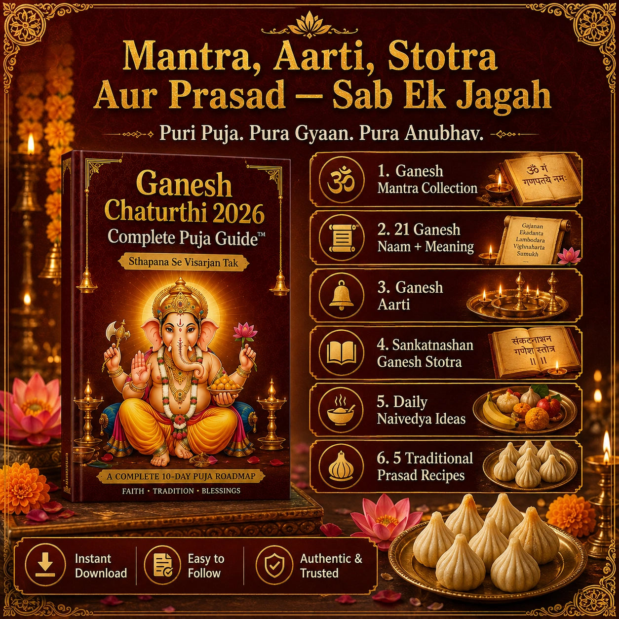 👉 Ganesh Chaturthi 2026 Complete Puja Guide™ | Sthapana Se Visarjan Tak