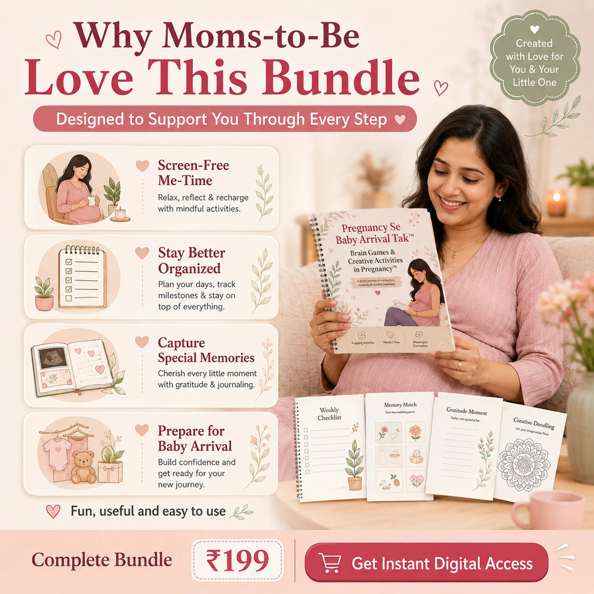 Pregnancy Se Baby Arrival Tak™ | Brain Games & Complete Pregnancy Bundle