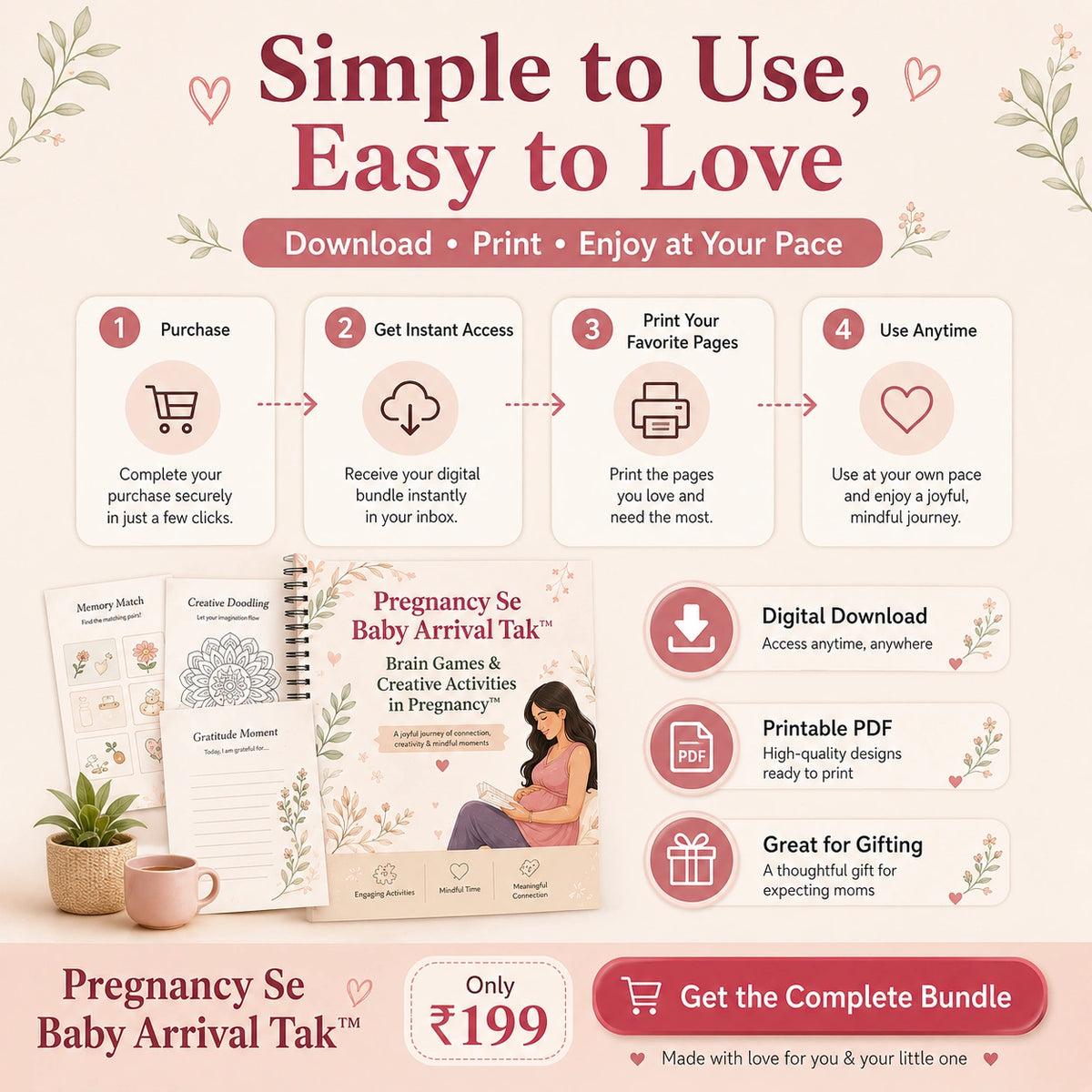 Pregnancy Se Baby Arrival Tak™ | Brain Games & Complete Pregnancy Bundle