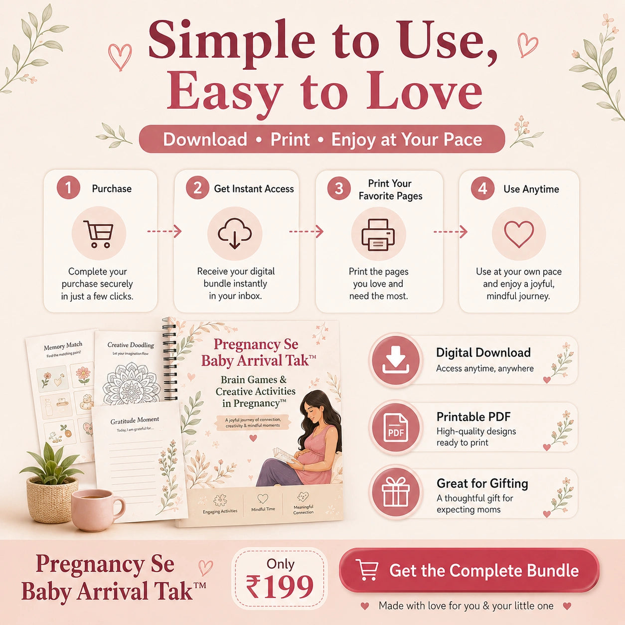 Pregnancy Se Baby Arrival Tak™ | Brain Games & Complete Pregnancy Bundle