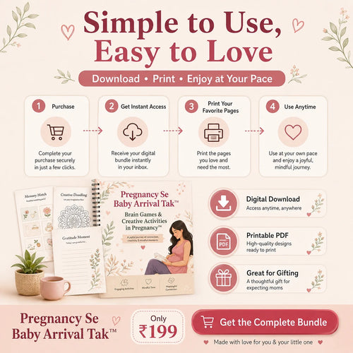 Pregnancy Se Baby Arrival Tak™ | Brain Games & Complete Pregnancy Digital Bundle