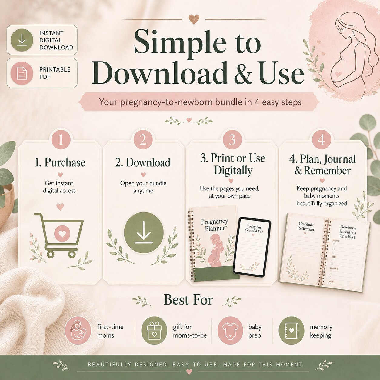 Pregnancy Se Baby Arrival Tak™ | Complete Mom-to-Be Planner & Journal