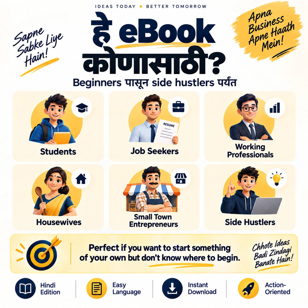 Business Shuru Karo™ | 600+ Practical Business Ideas + 50 Detailed Blueprints | Hindi eBook
