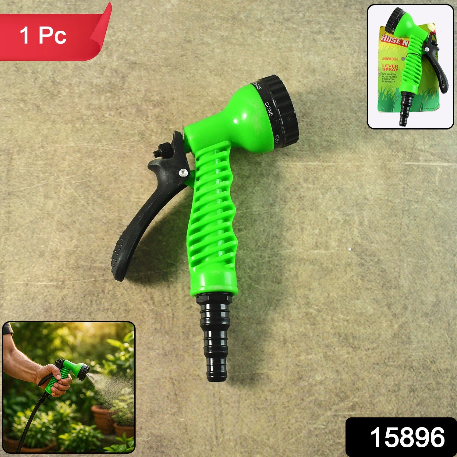 Multi-pattern Garden Hose Spray Nozzle (1 Pc)