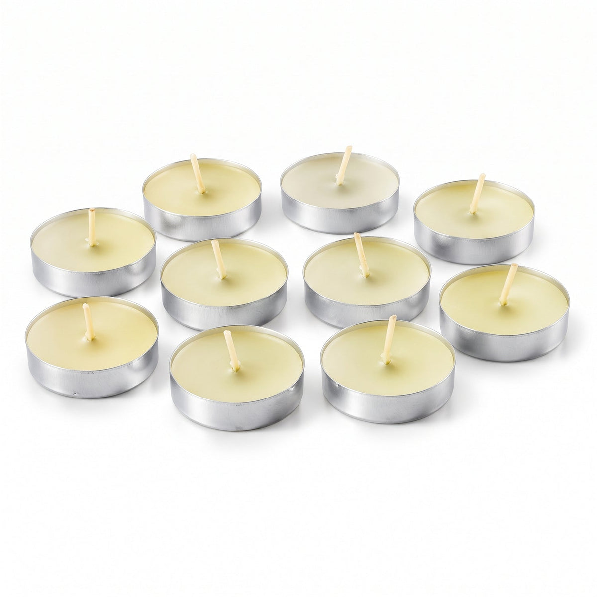 Decorative Wax Tea Light Candles For Diwali Puja And Home Decor (10 Pc Set)