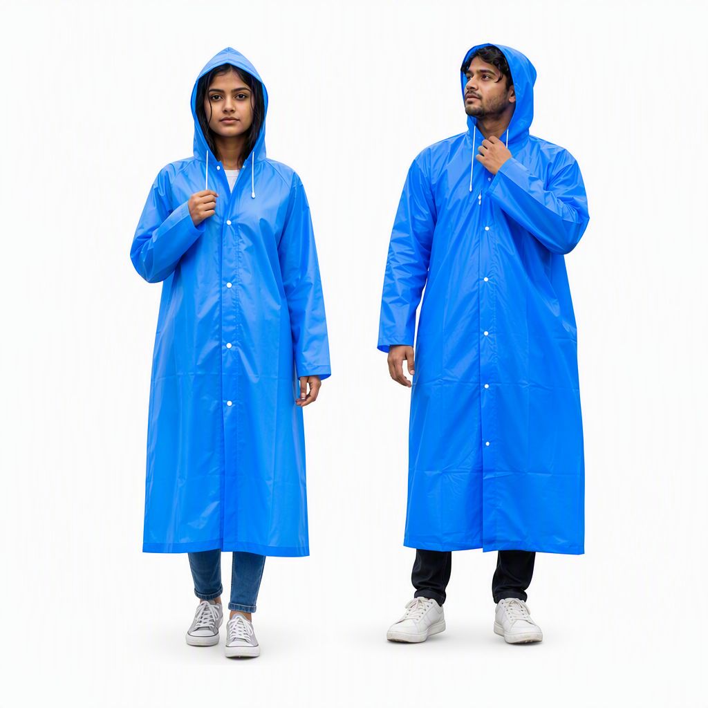 Eco-Friendly EVA Poncho Raincoat for Men & Women