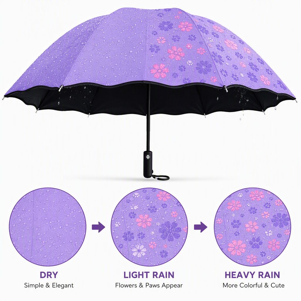 colour Changing with Water Magic cute Umbrella
