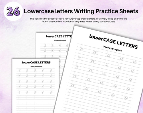 Cursive Handwriting Practice Worksheets for Kids