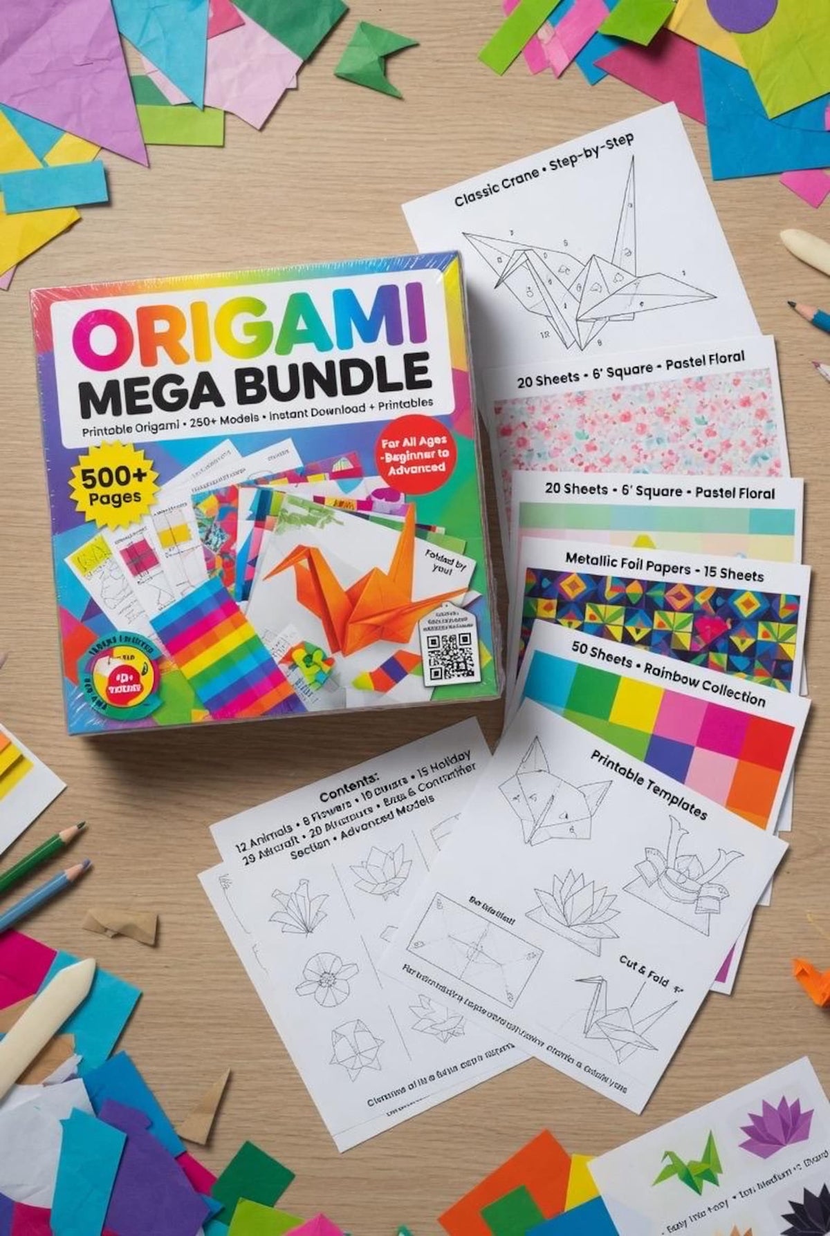 300 Origami Designs Mega Bundle | DIY Paper Folding