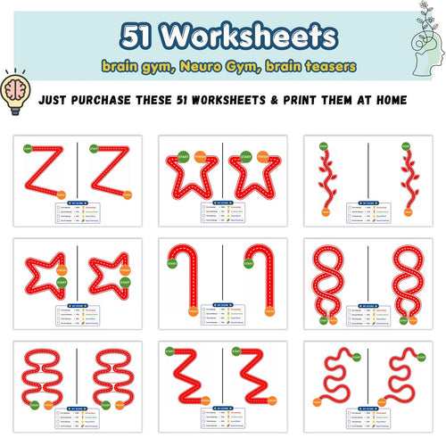 Kids Brain Games, Brain Gym for Kids, Brain Gym Workbook, Montessori, Special Education Teacher, Preschool Curriculum, Child Development - Etsy