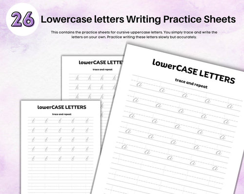 Cursive Handwriting Practice Worksheets for Kids