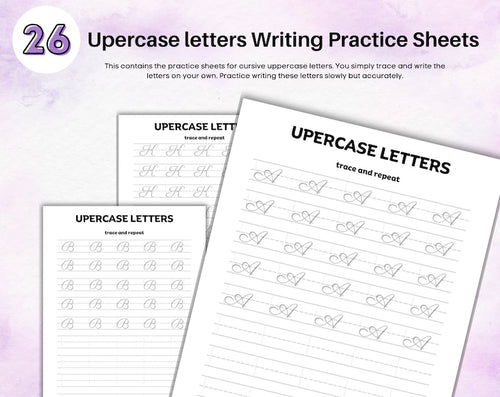 Cursive Handwriting Practice Worksheets for Kids