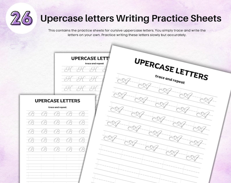 Cursive Handwriting Practice Worksheets for Kids