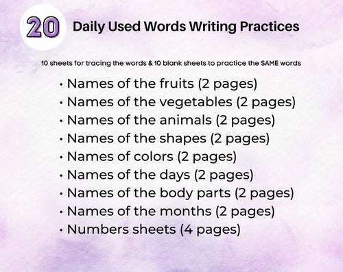 Cursive Handwriting Practice Worksheets for Kids