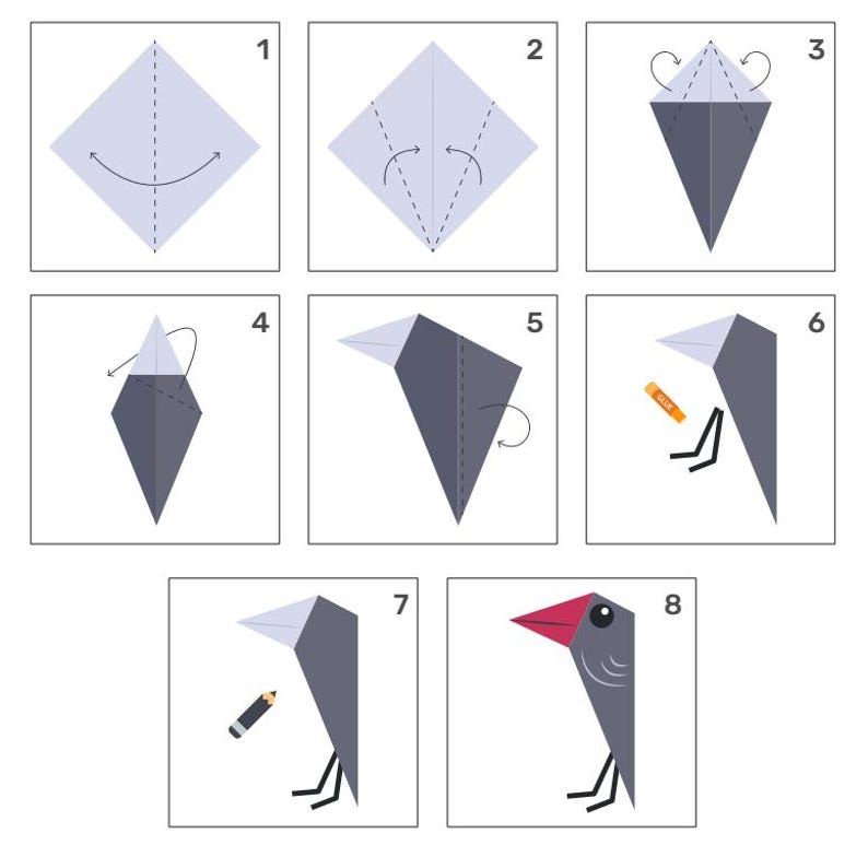 KIDS Origami DIY Paper Folding CUT & PLAY | PDF