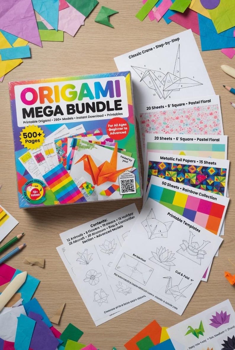 300 Origami Designs Mega Bundle | DIY Paper Folding