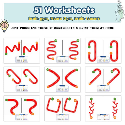 Kids Brain Games, Brain Gym for Kids, Brain Gym Workbook, Montessori, Special Education Teacher, Preschool Curriculum, Child Development - Etsy