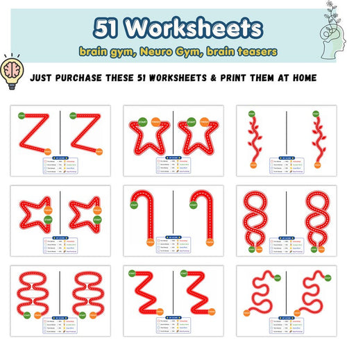 Kids Brain Games, Brain Gym for Kids, Brain Gym Workbook, Montessori, Special Education Teacher, Preschool Curriculum, Child Development - Etsy
