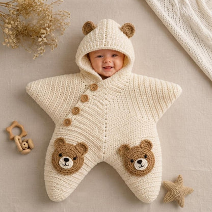 Crochet Star Baby Bunting Pattern PDF