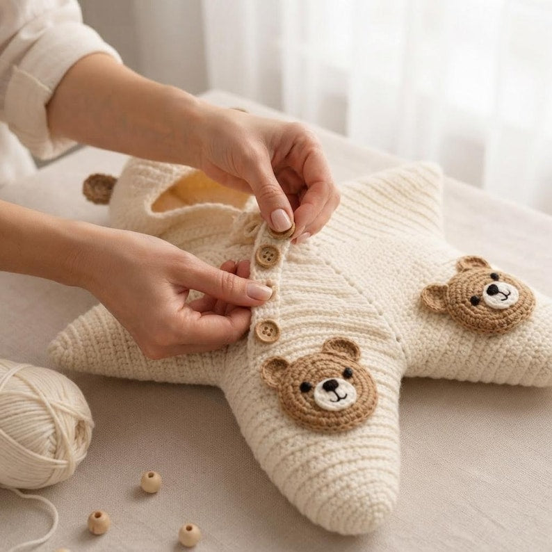 Crochet Star Baby Bunting Pattern PDF