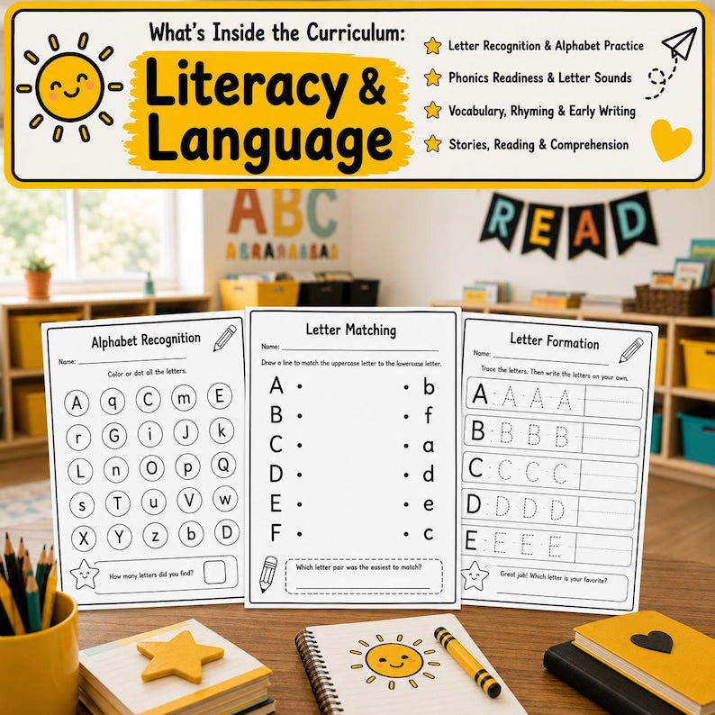 Full-Year Preschool Learning Kit | EBOOK