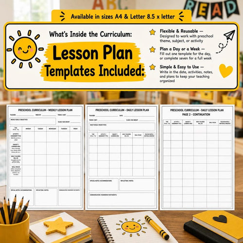 Preschool Curriculum Full Year | PreK Bundle 1200+ Pages